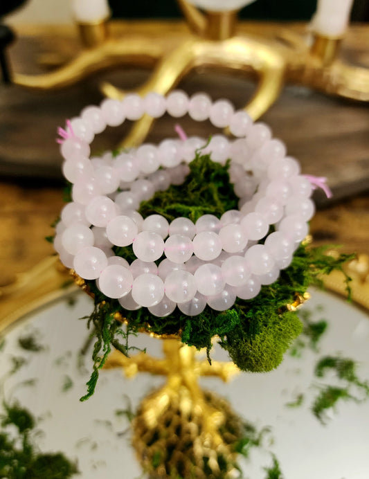 8mm Pink Calcite Stretch Bracelet