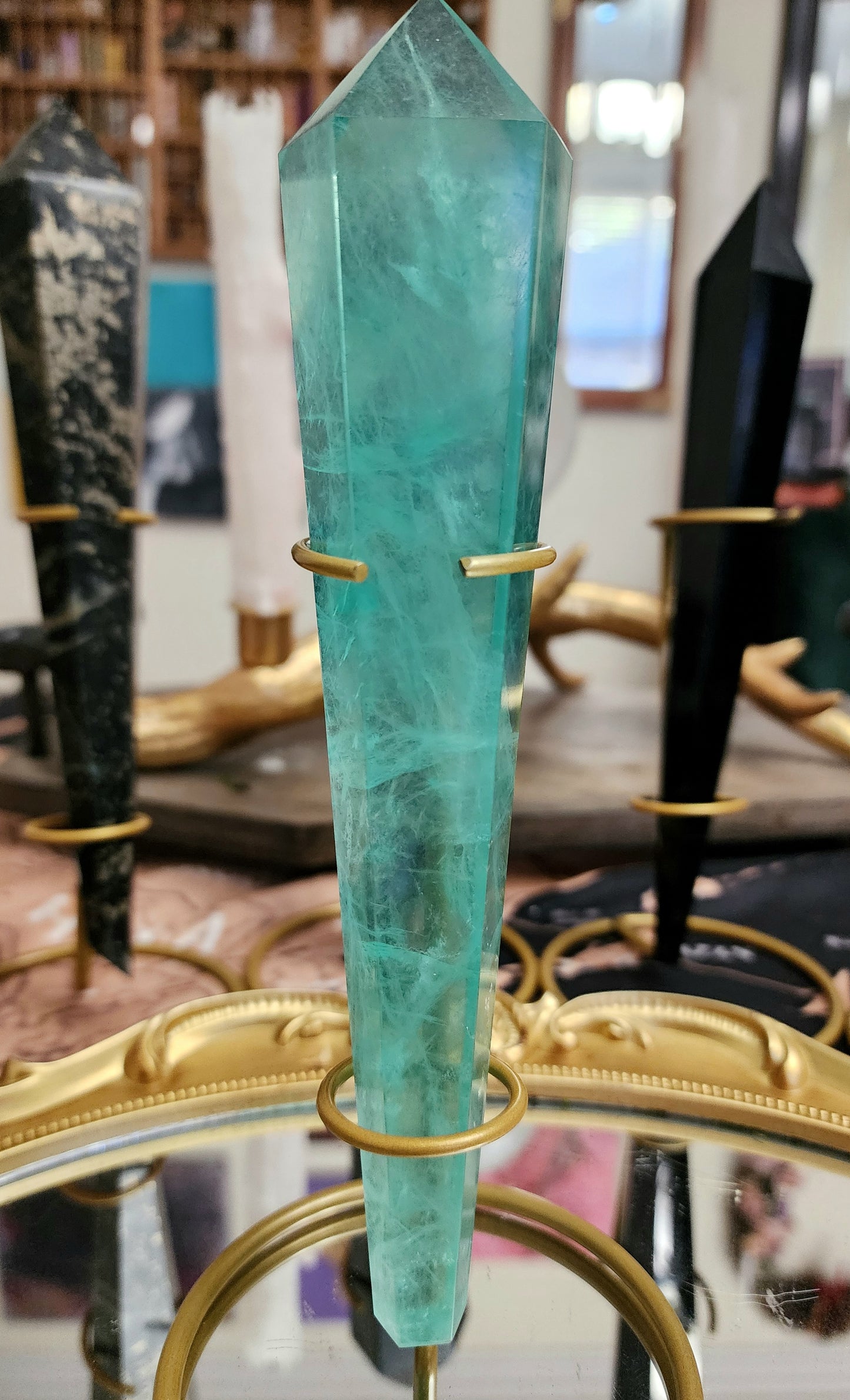 Lake Green Fluorite Wand A