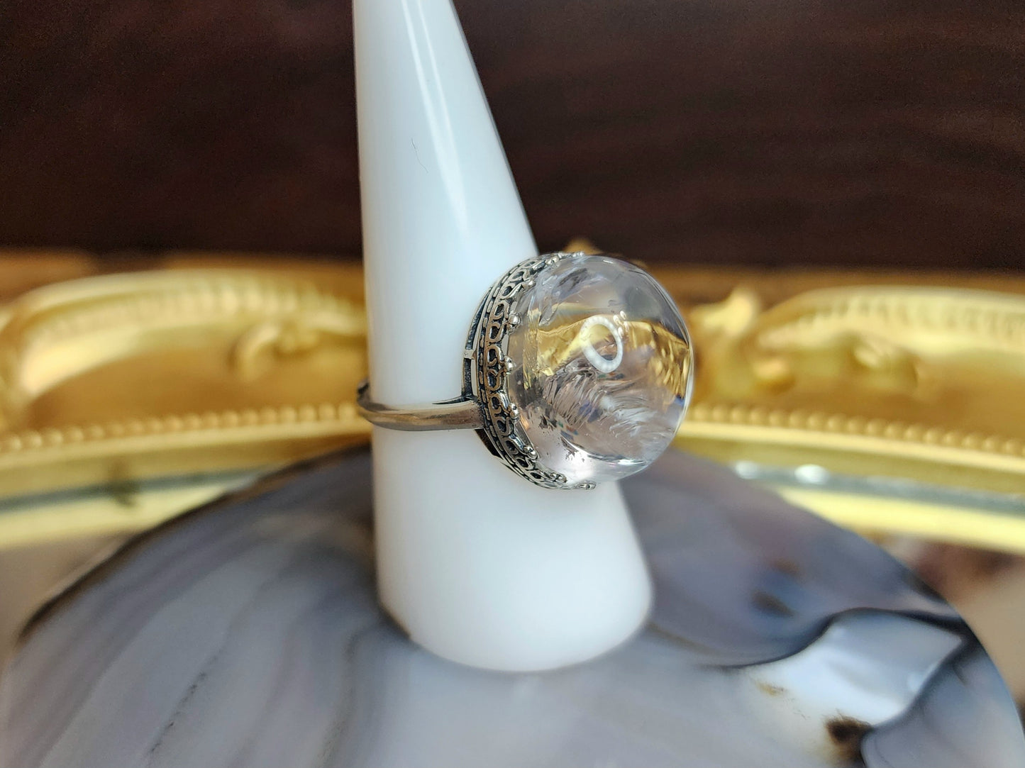 Oil Spill Quartz Ring A