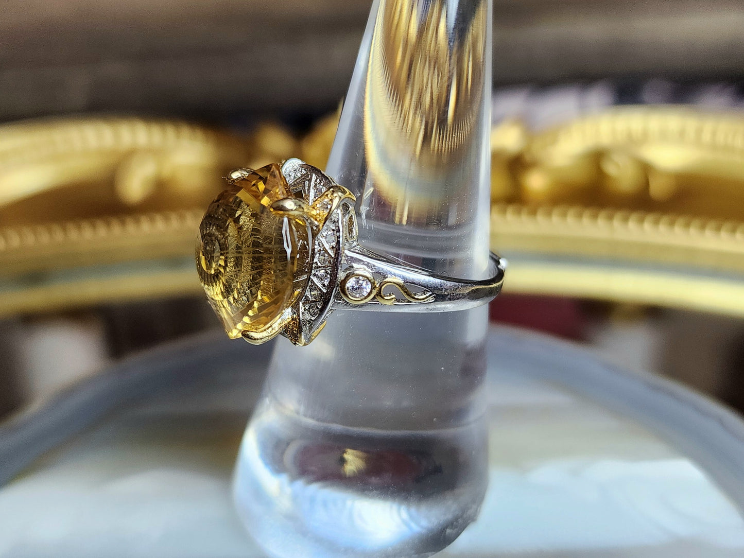 Devil's Eye Citrine Ring