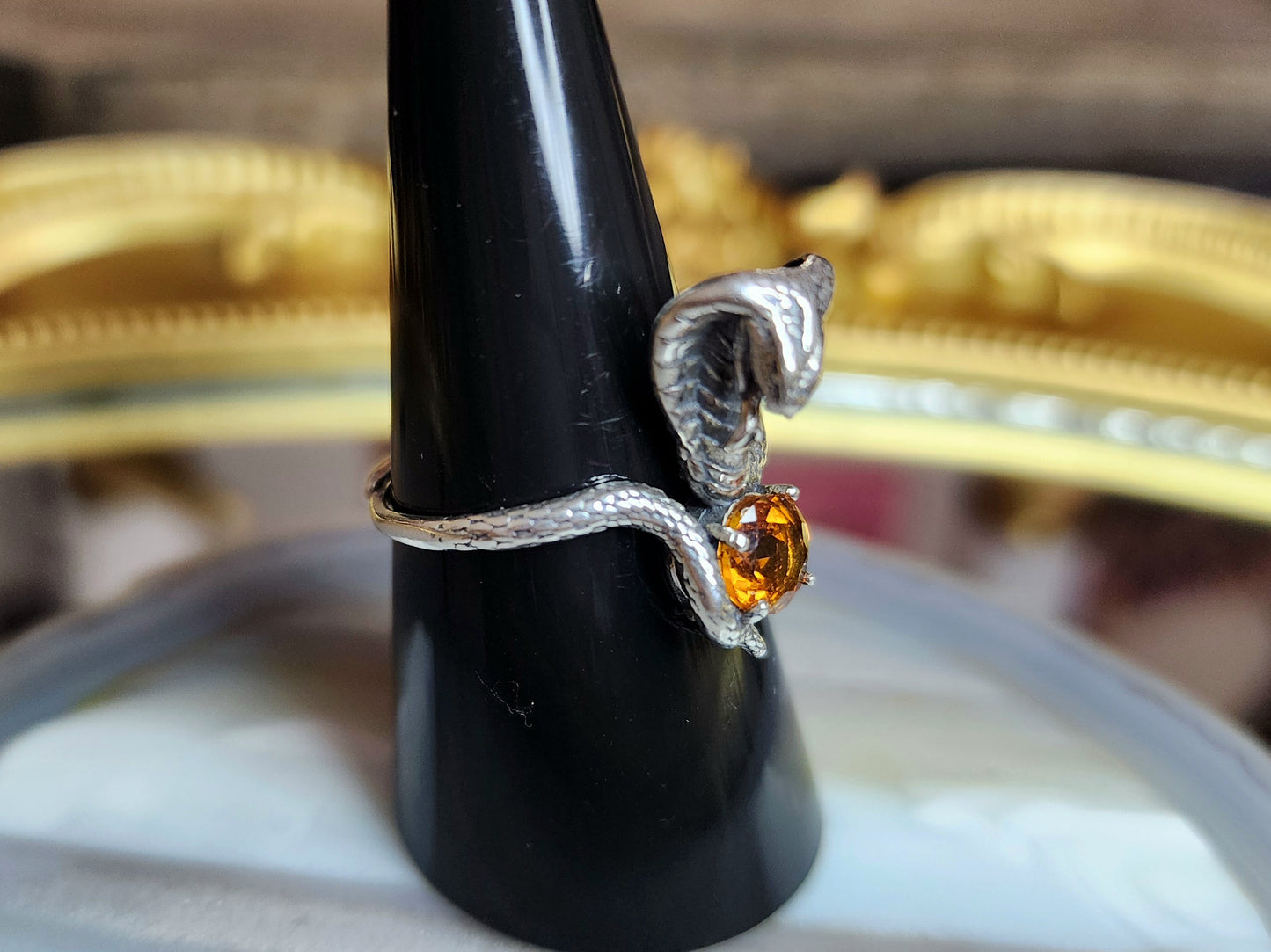 Fanta Garnet Cobra Ring