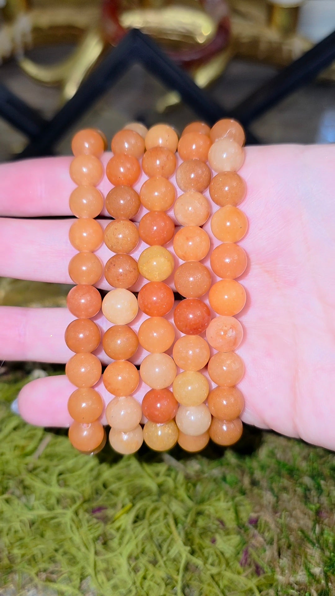 8mm Orange Adventuine Stretch Bracelet