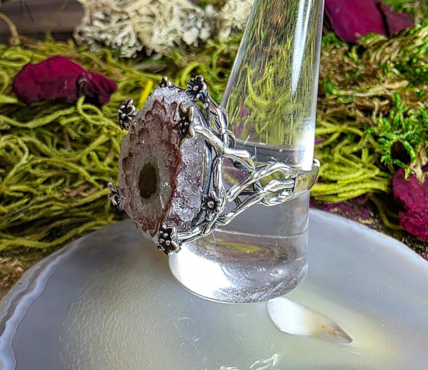 Amethyst Stalactite Ring B