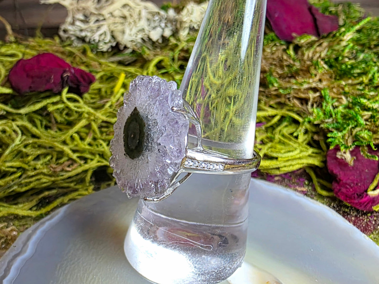 Amethyst Stalactite Ring D