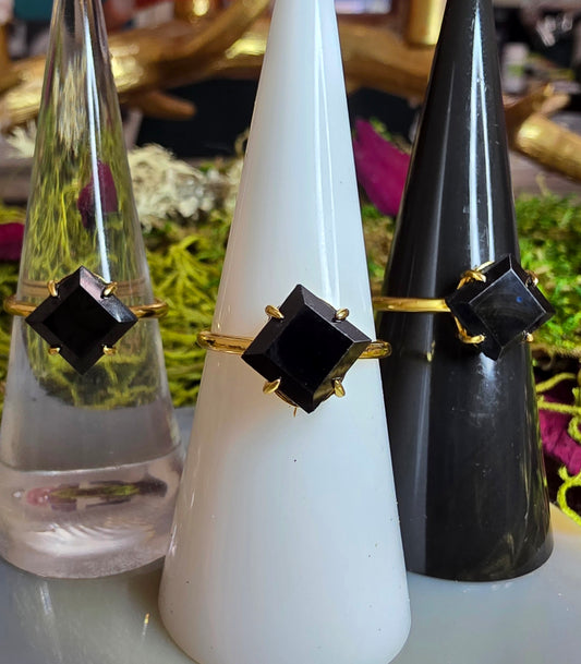 Black Tourmaline Ring