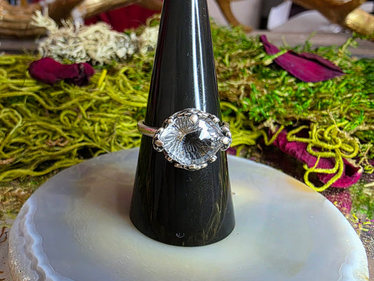 Devil's Eye Clear Quartz Ring B