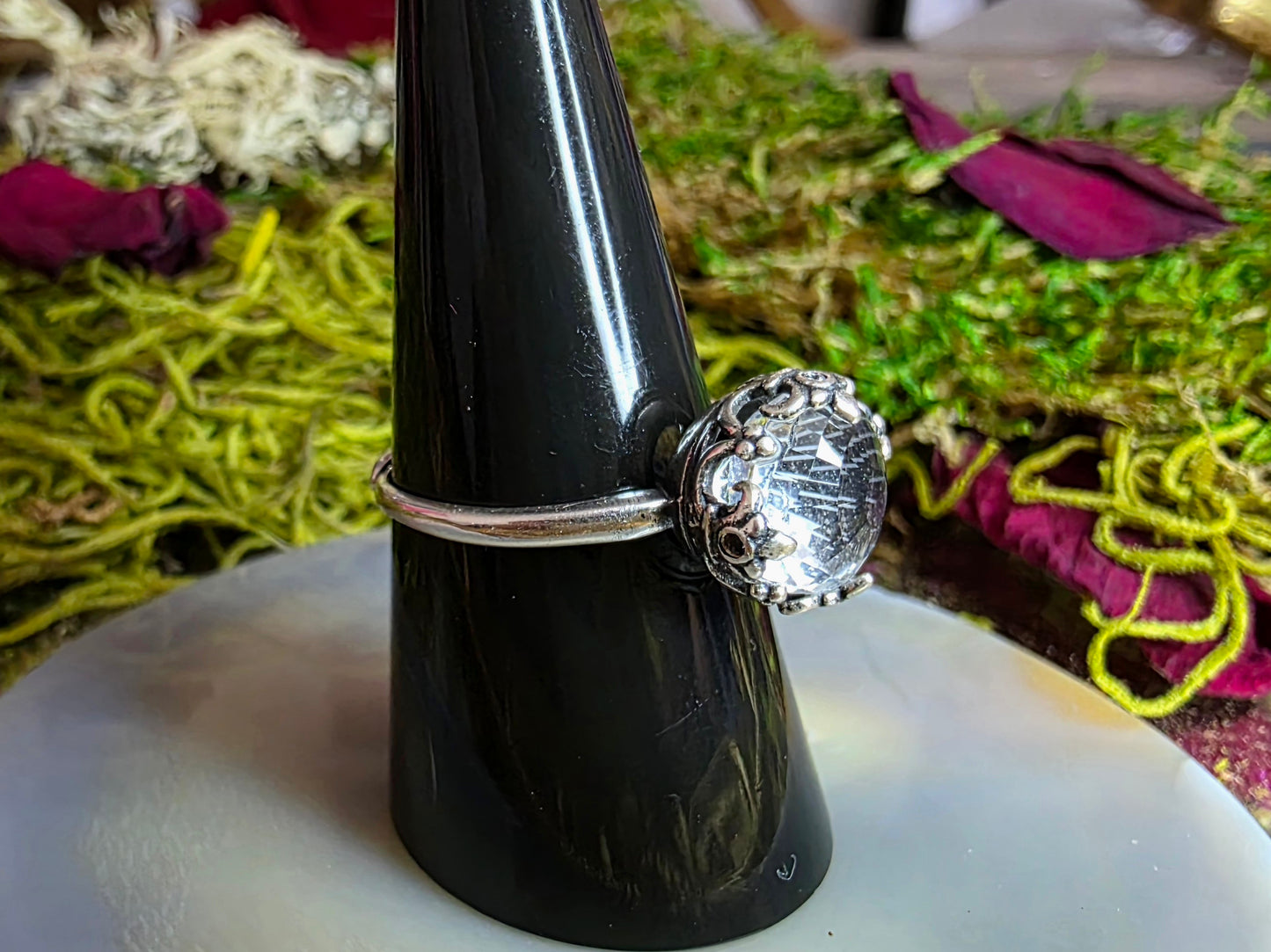 Devil's Eye Clear Quartz Ring B