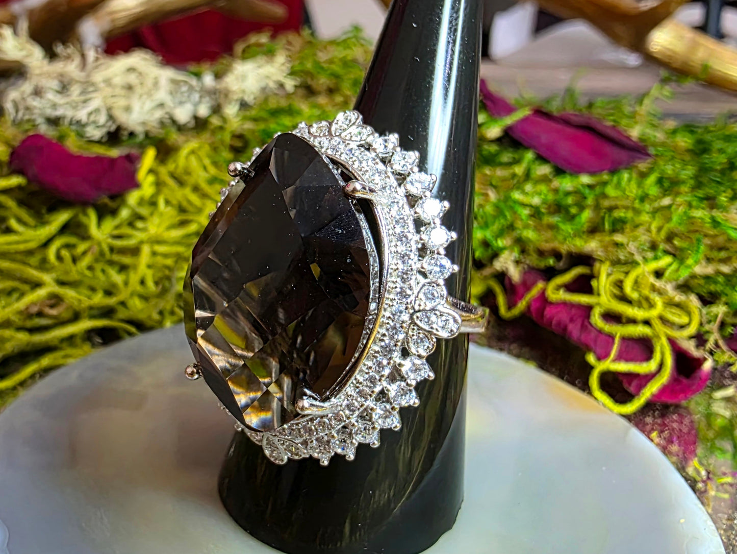 Smokey Quartz Cocktail Ring