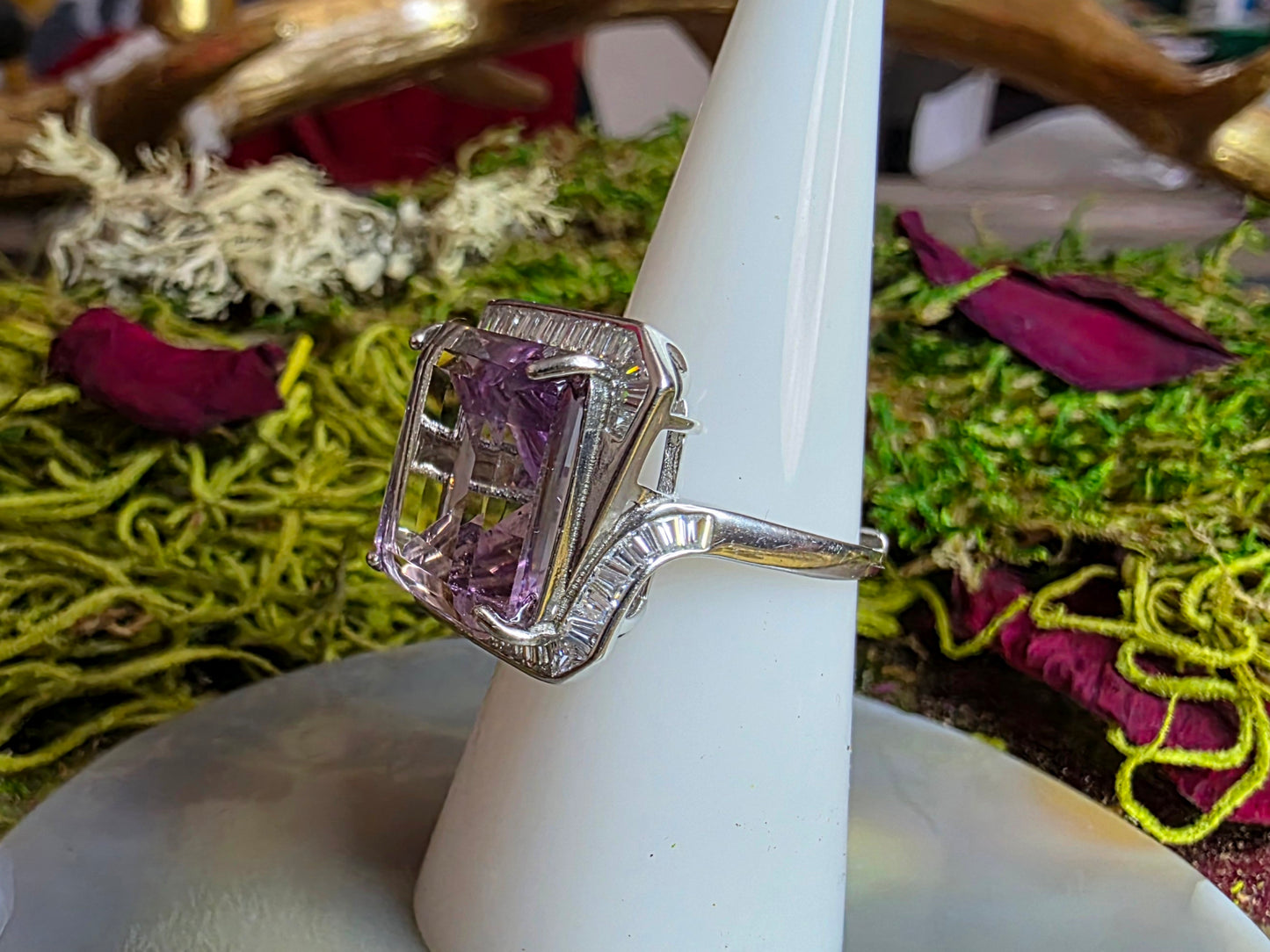 Square Ametrine Ring