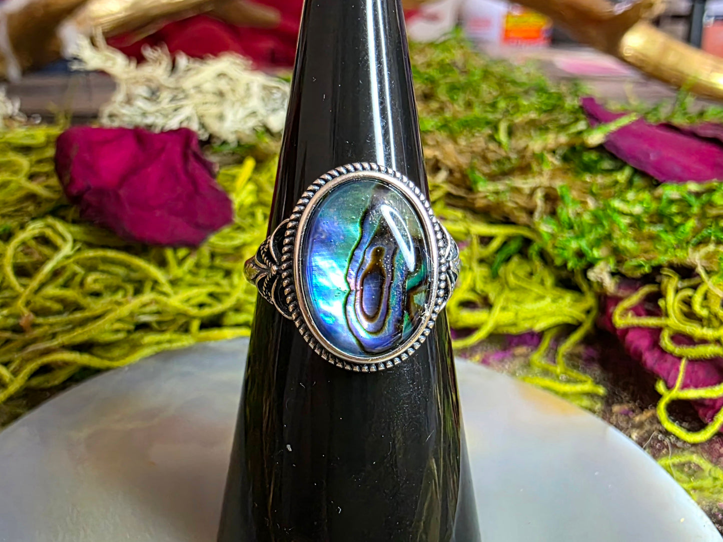 Abalone Shell Ring
