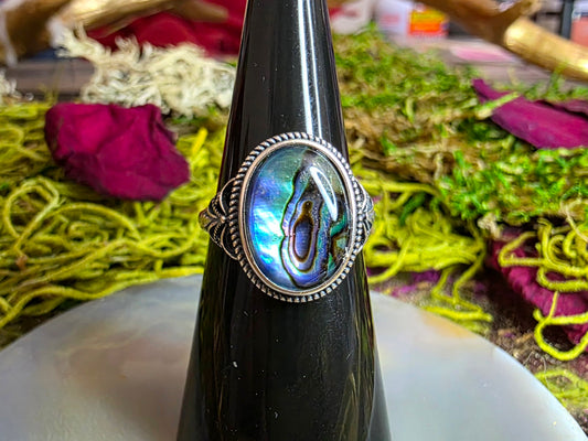 Abalone Shell Ring