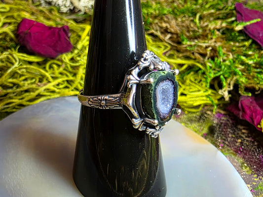 Black Geode Ring A