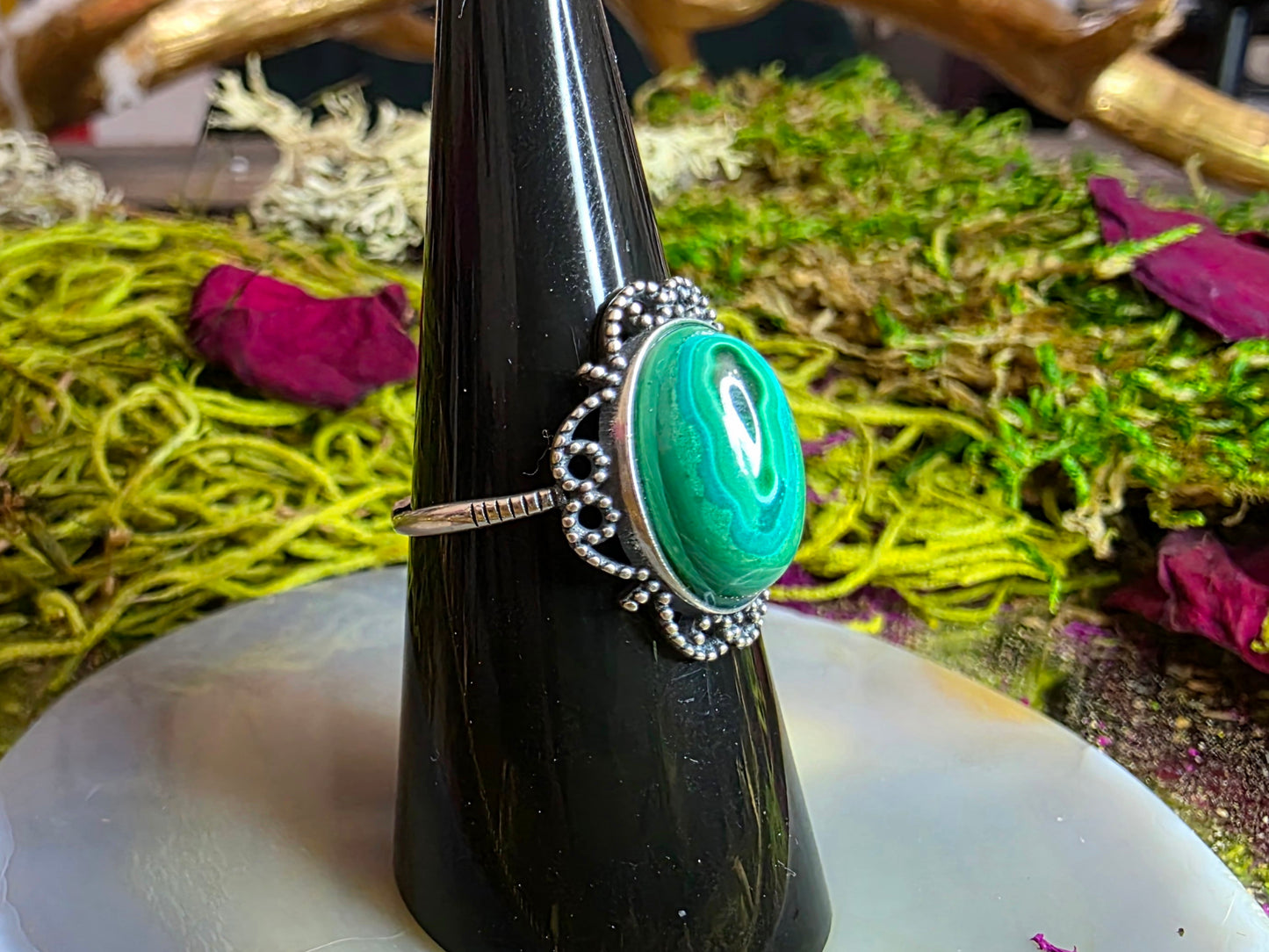 14mm Chrysocolla Ring