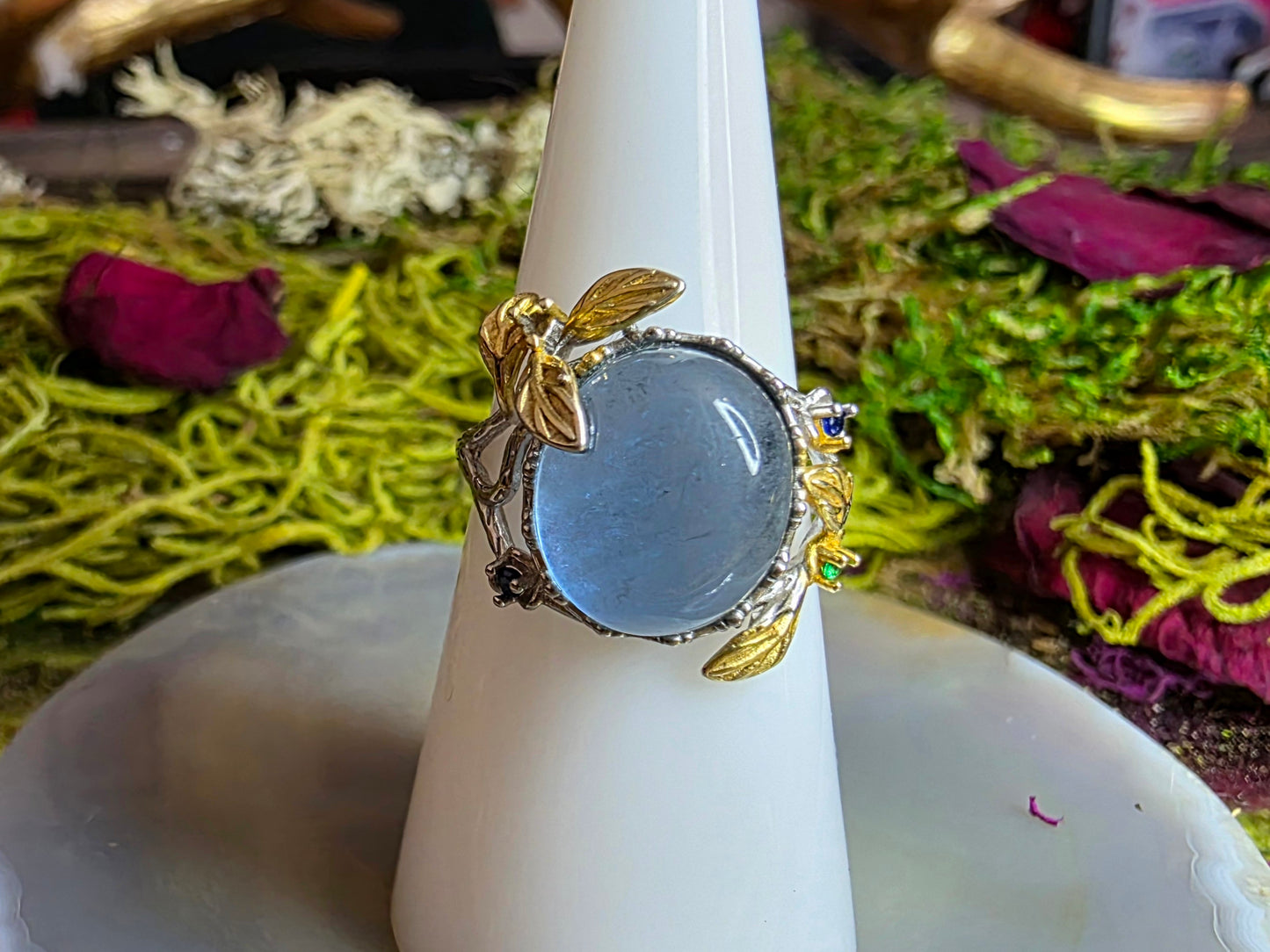 13mm Aquamarine Ring