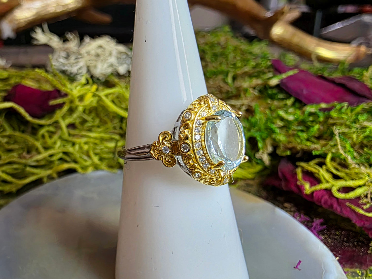 9mm Aquamarine Ring