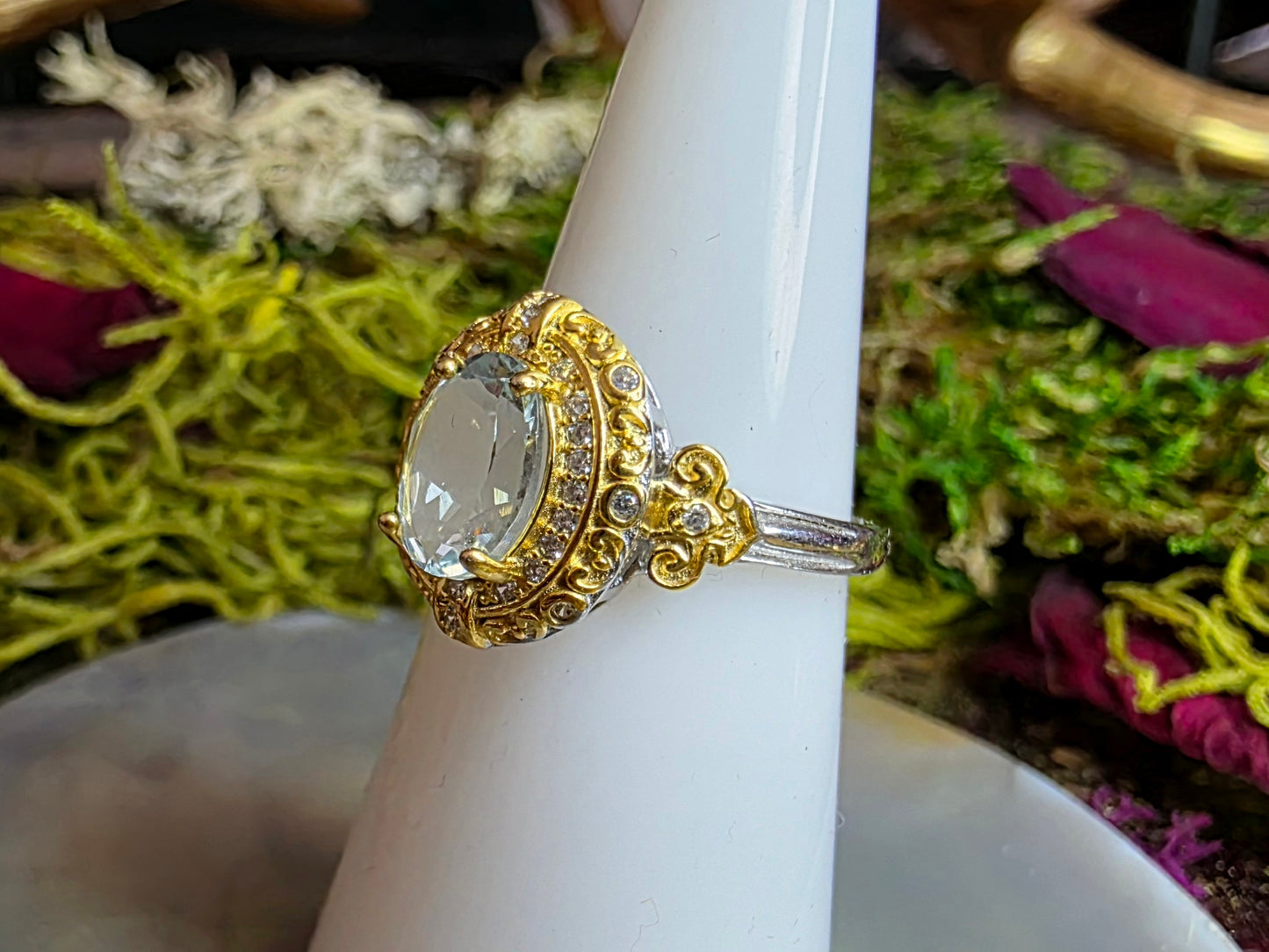 9mm Aquamarine Ring