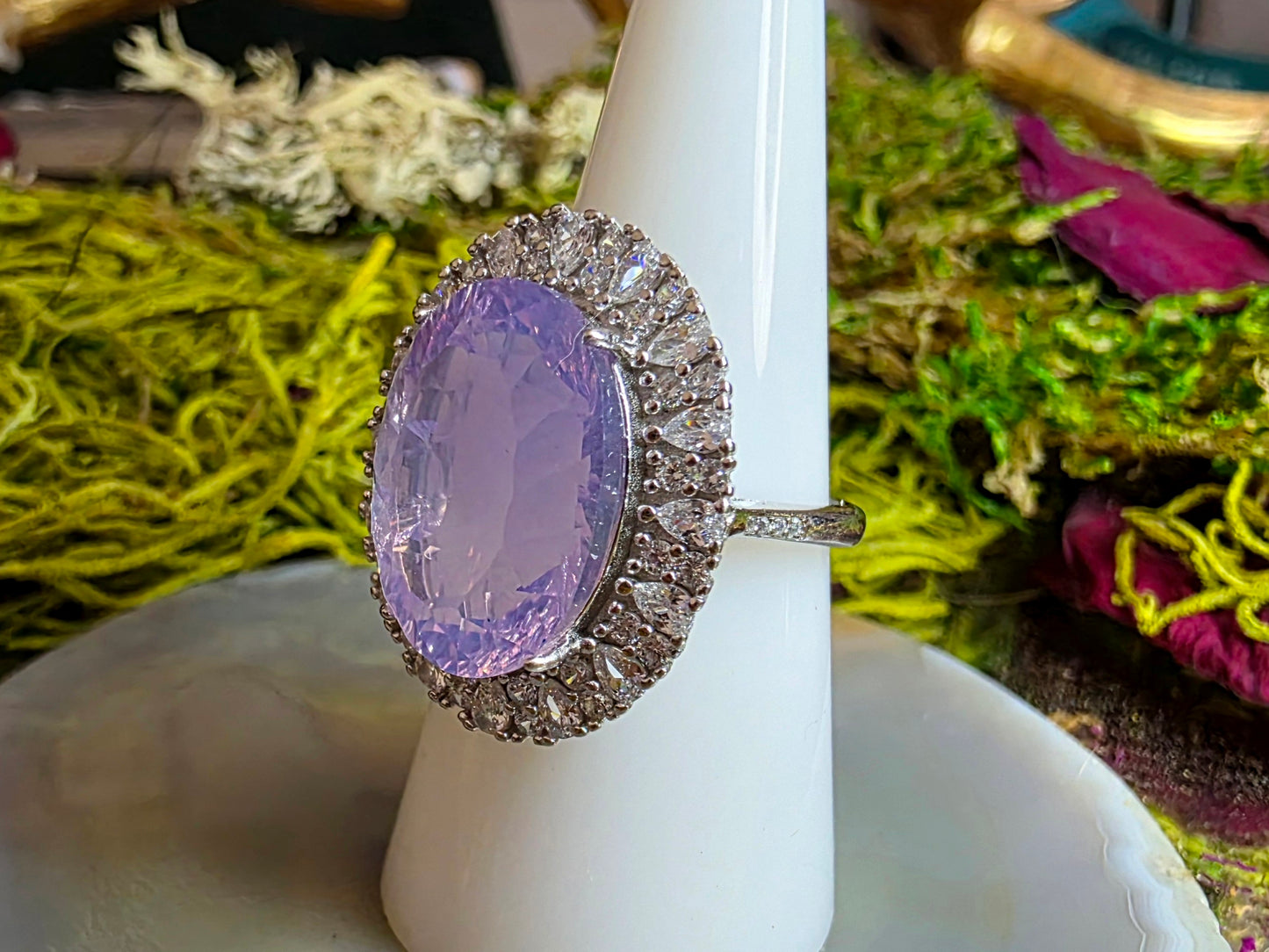 Lavender Moon Quartz Cocktail Ring B