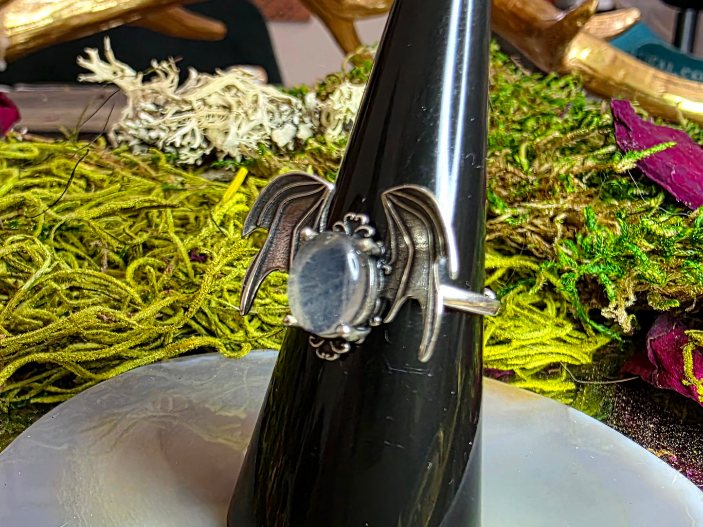 Labradorite Bat Ring