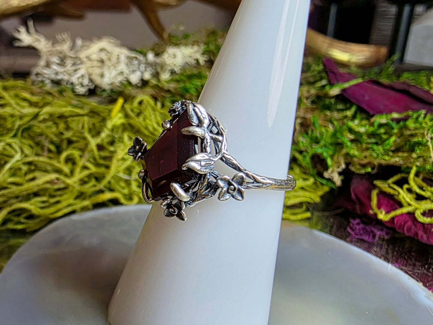 Purple Garnet Kite Ring B