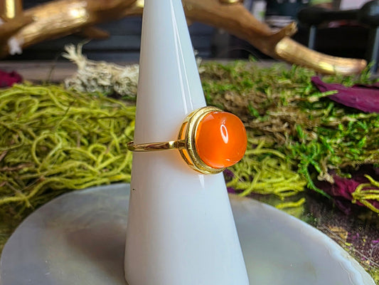 10mm Nanhong Agate Ring