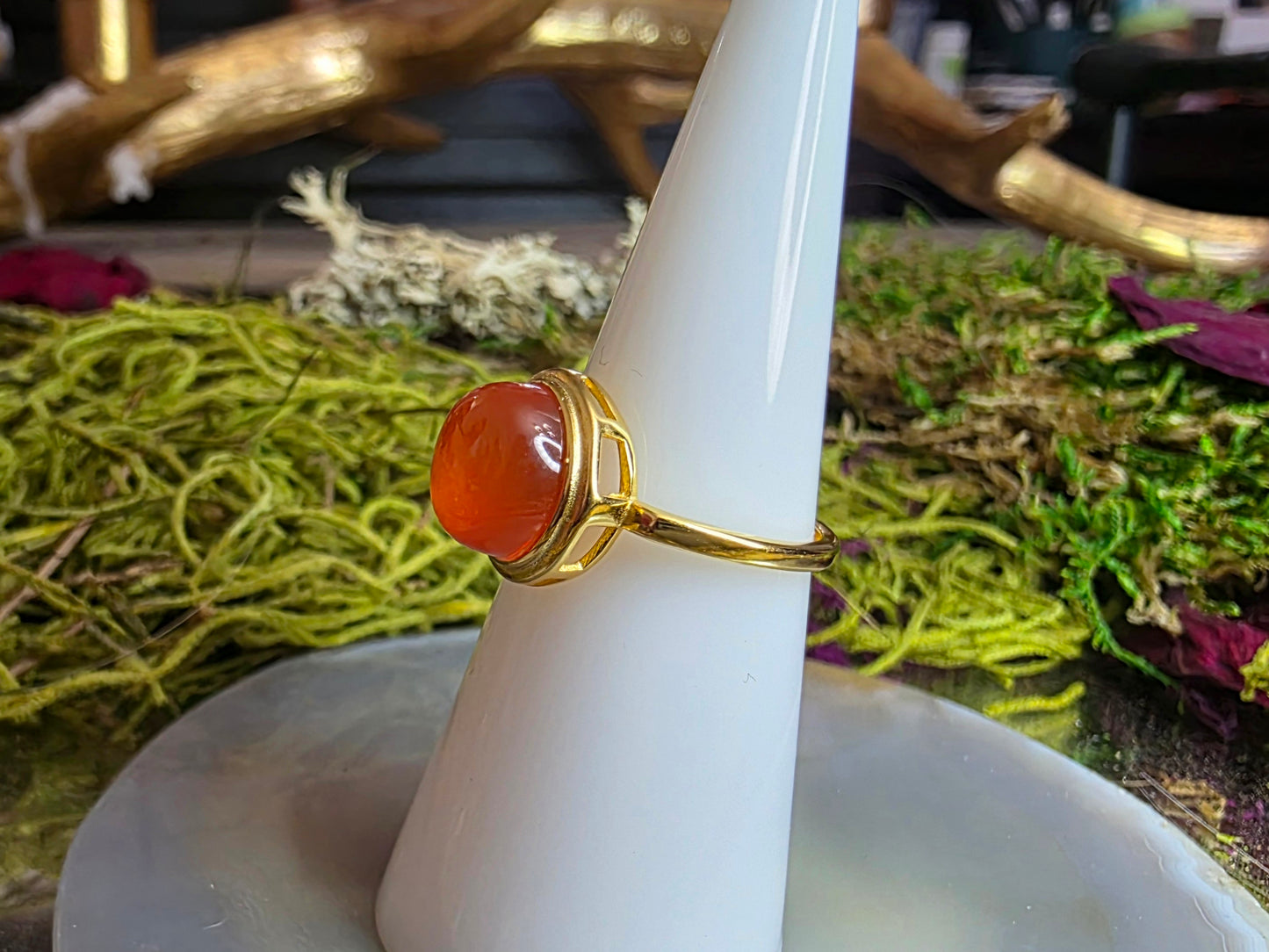 10mm Nanhong Agate Ring