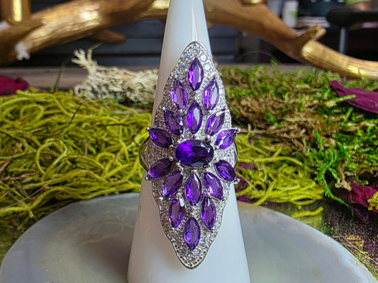 Amethyst Cocktail Ring