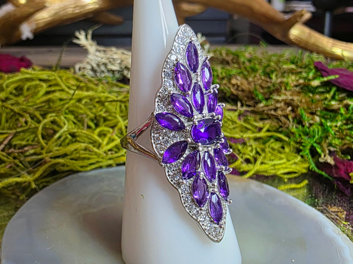 Amethyst Cocktail Ring