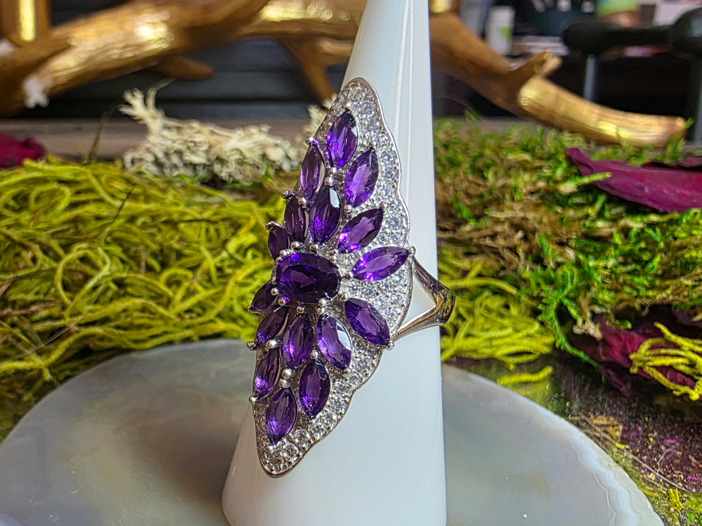 Amethyst Cocktail Ring