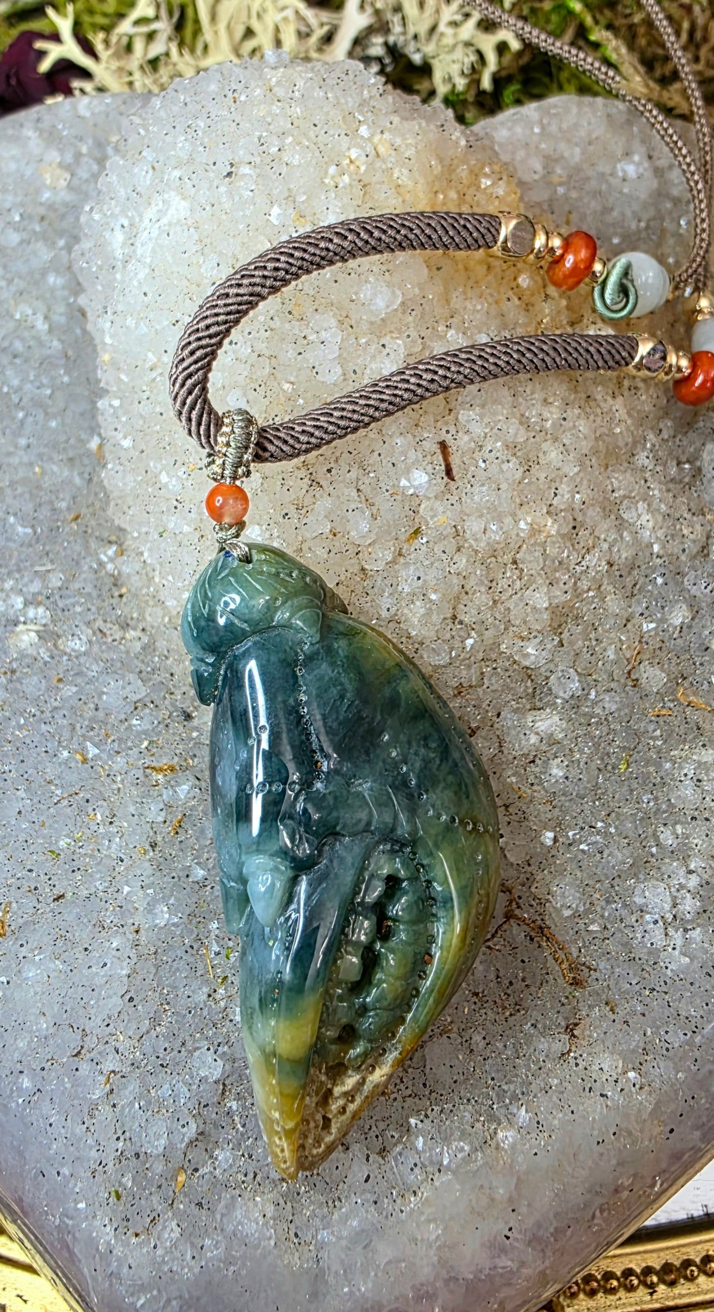 Jade Claw Pendant Necklace
