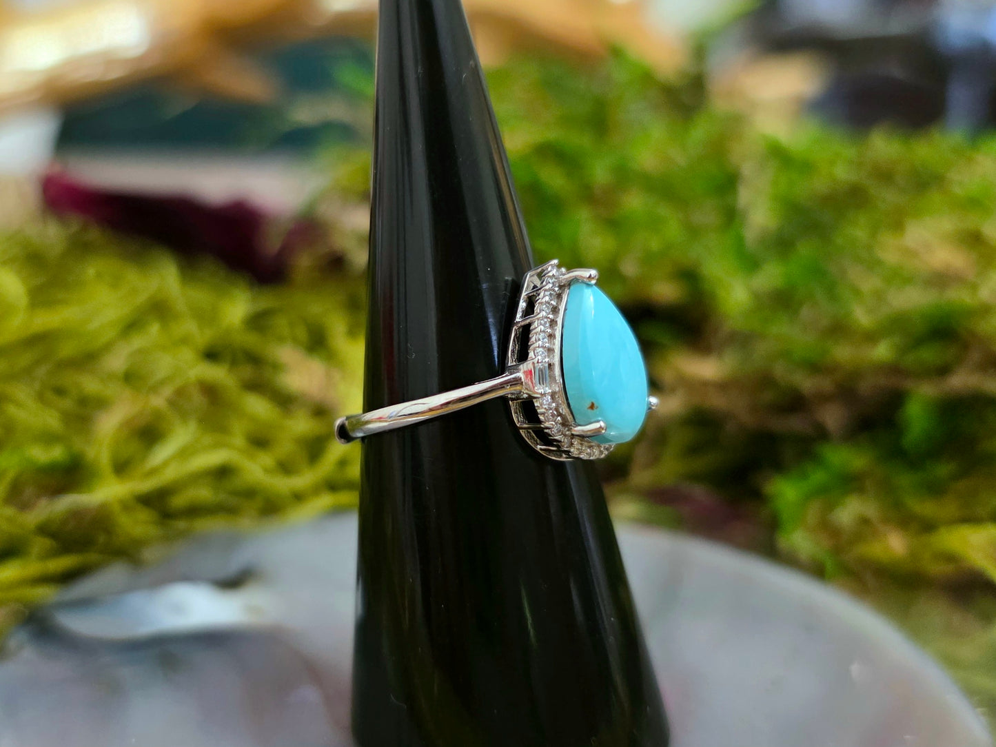 Turquoise Teardrop Ring B