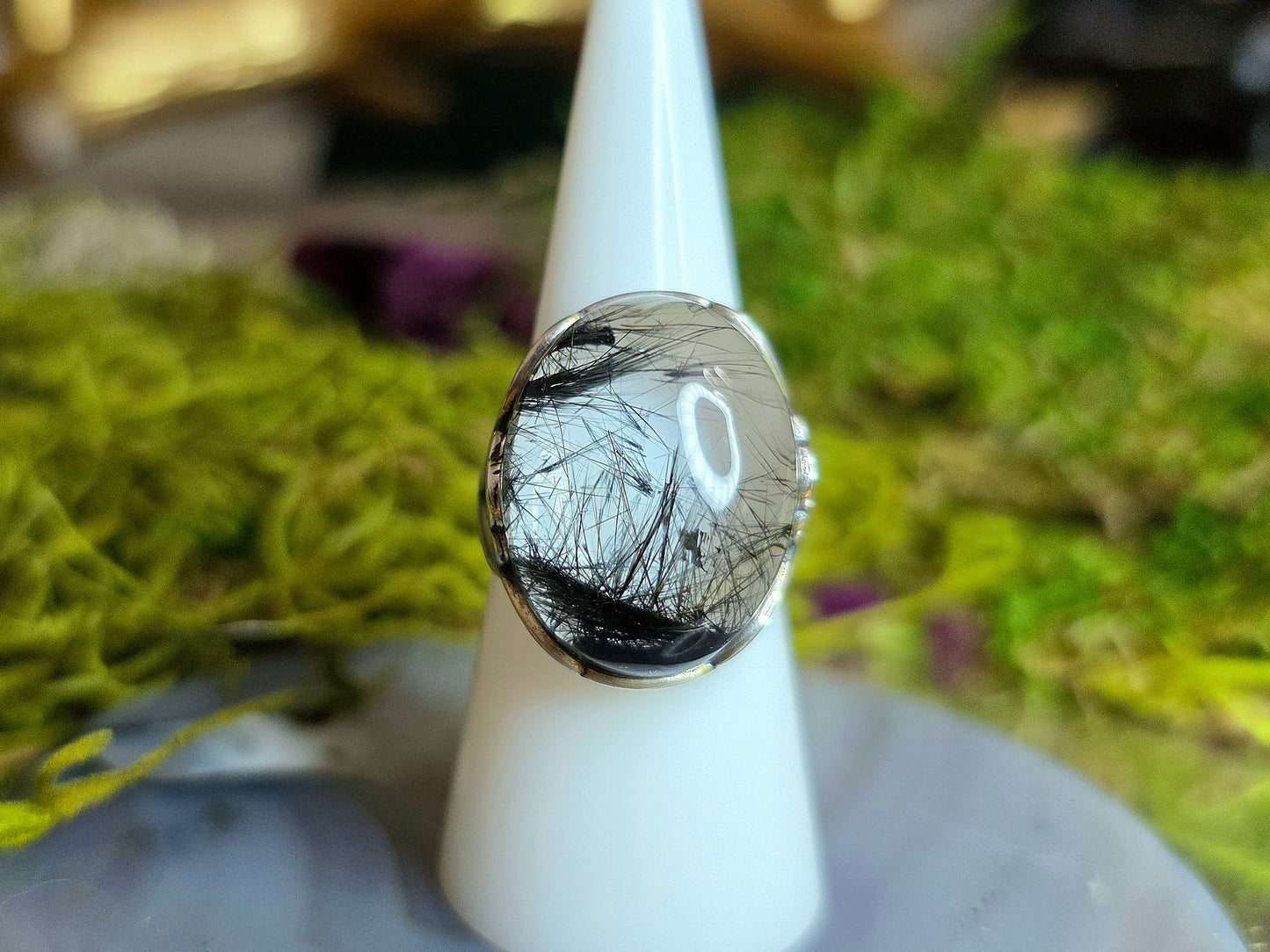 High Quality Black Rutile Ring B