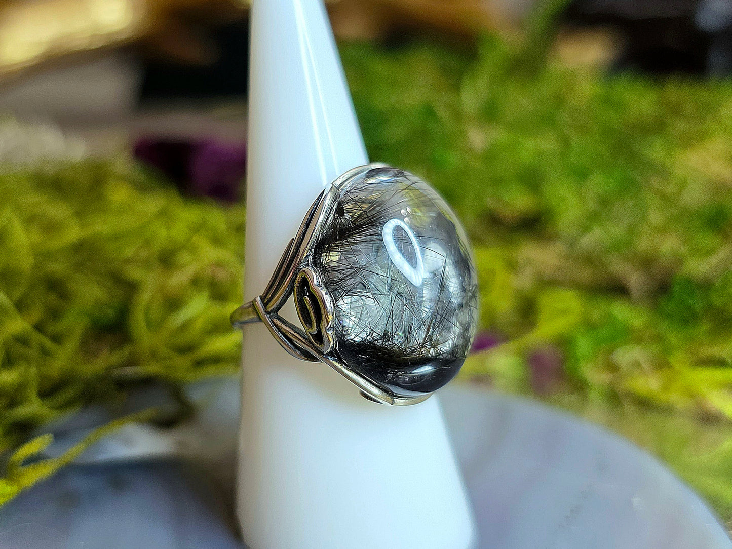 High Quality Black Rutile Ring B