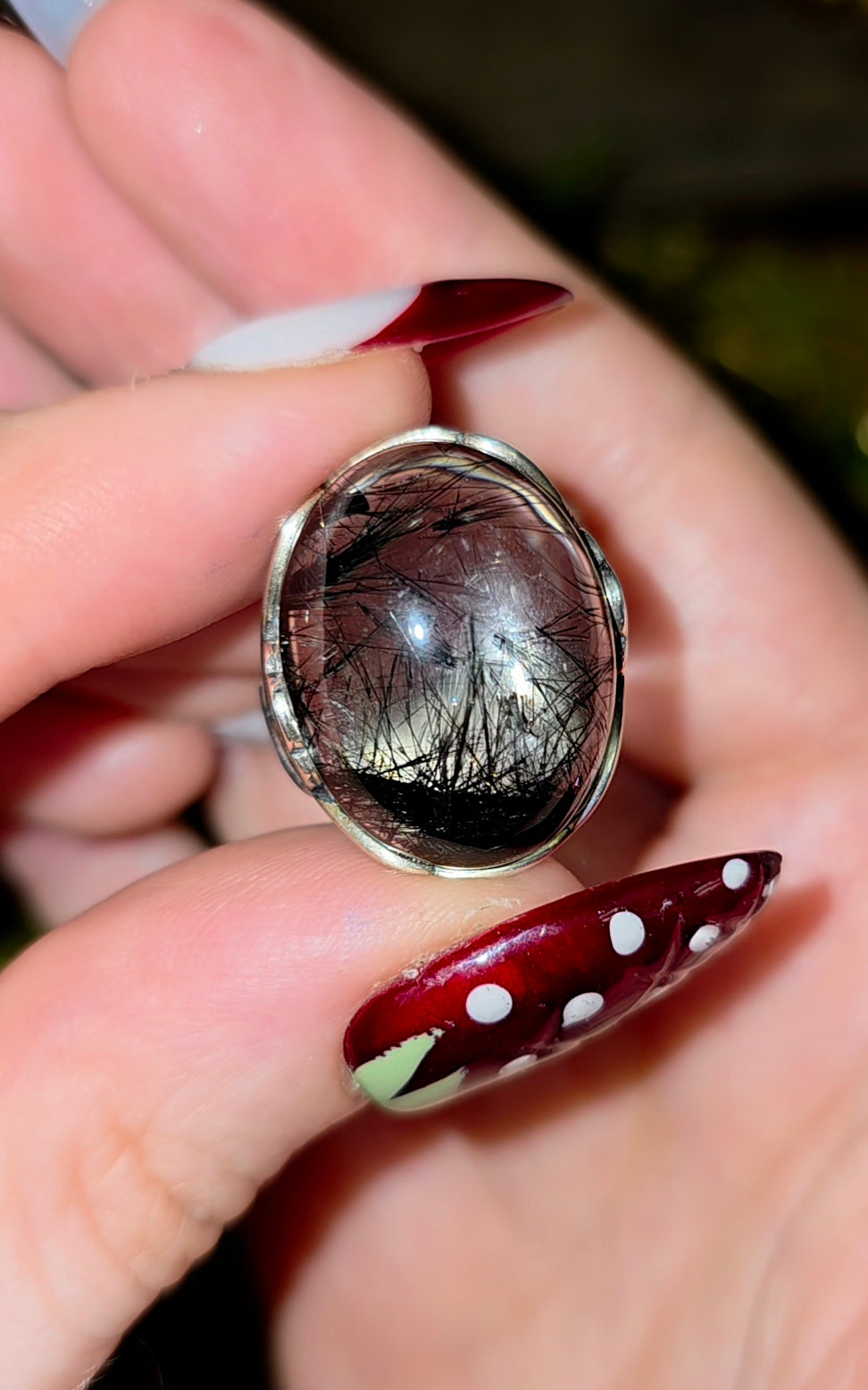 High Quality Black Rutile Ring B