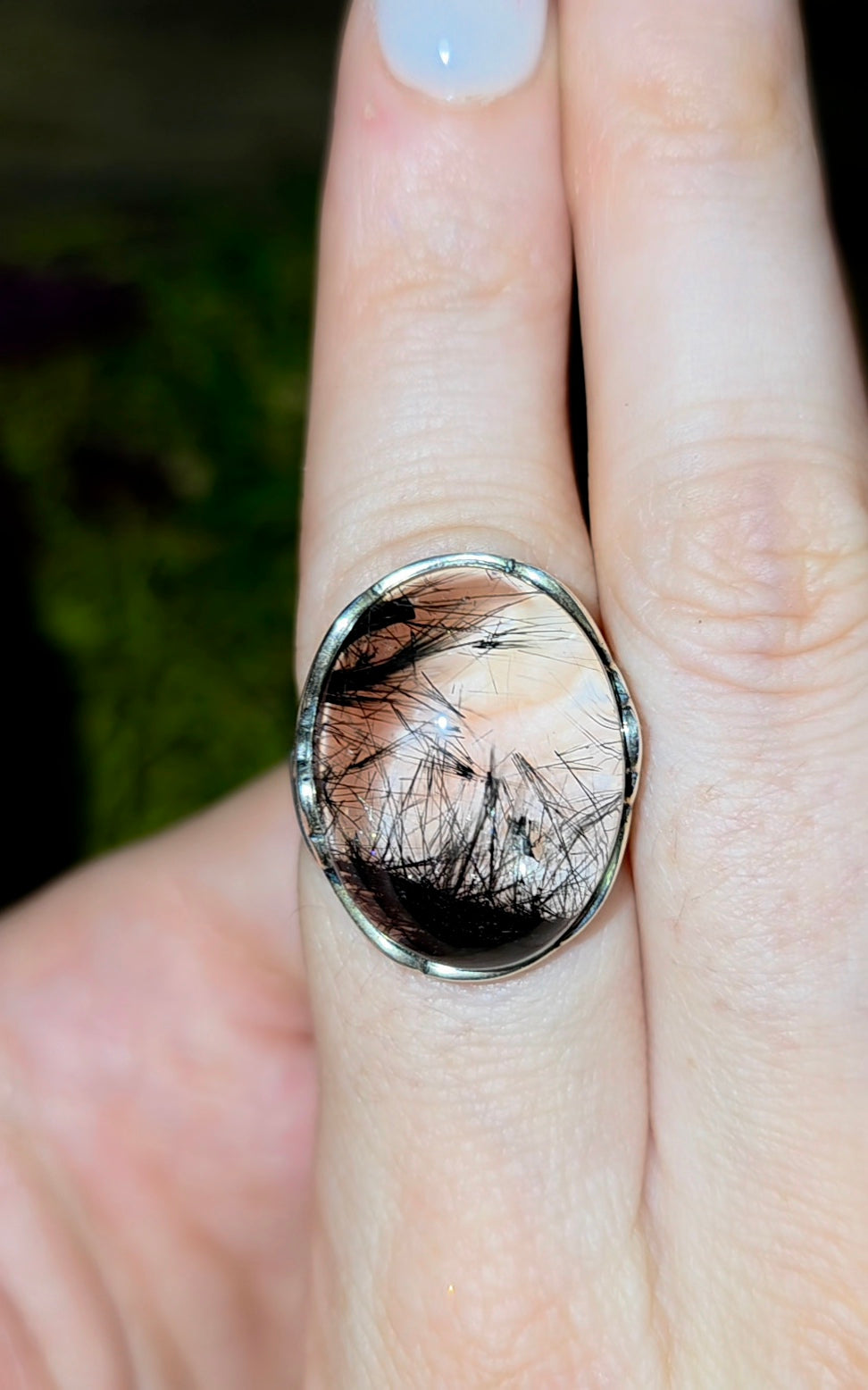 High Quality Black Rutile Ring B