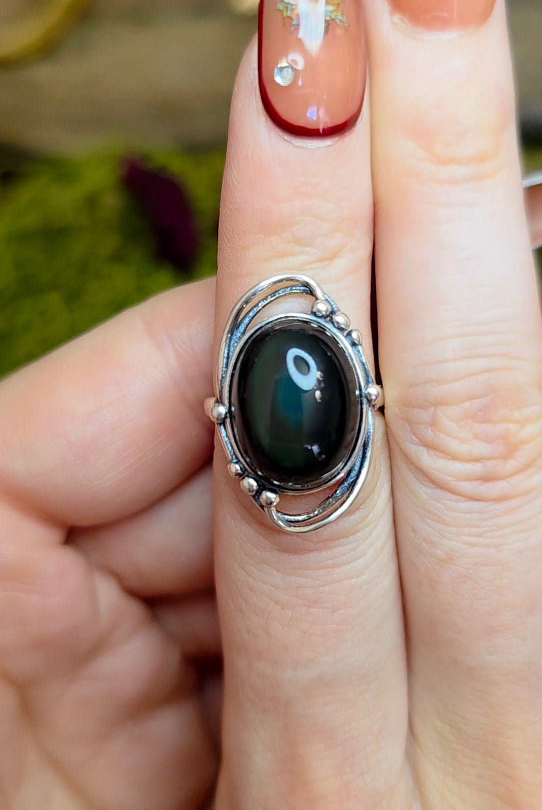 Rainbow Obsidian Ring B