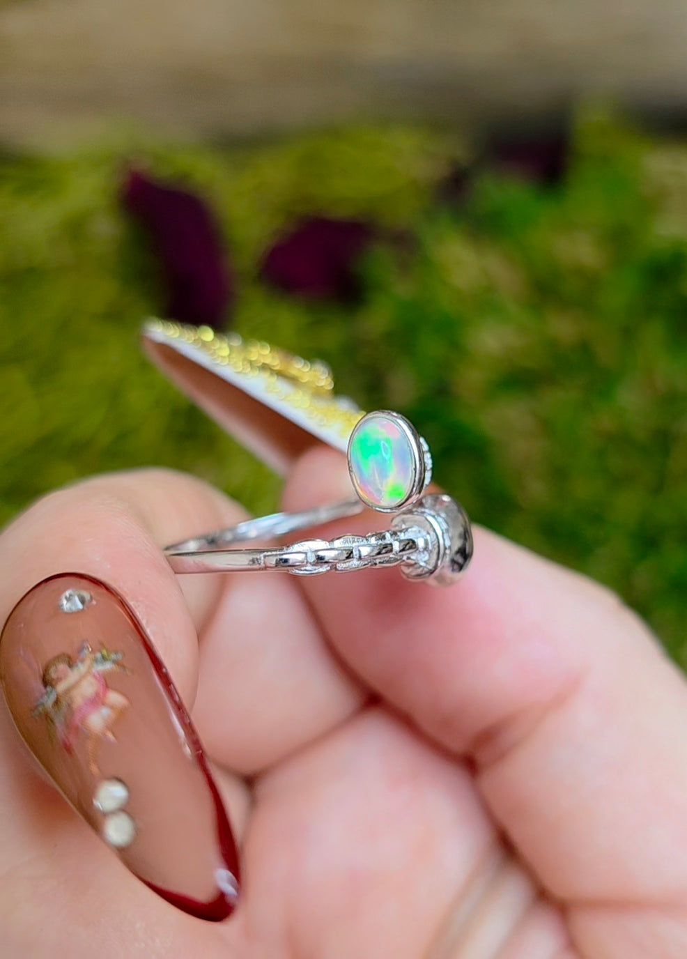 Double Opal Wrap Ring