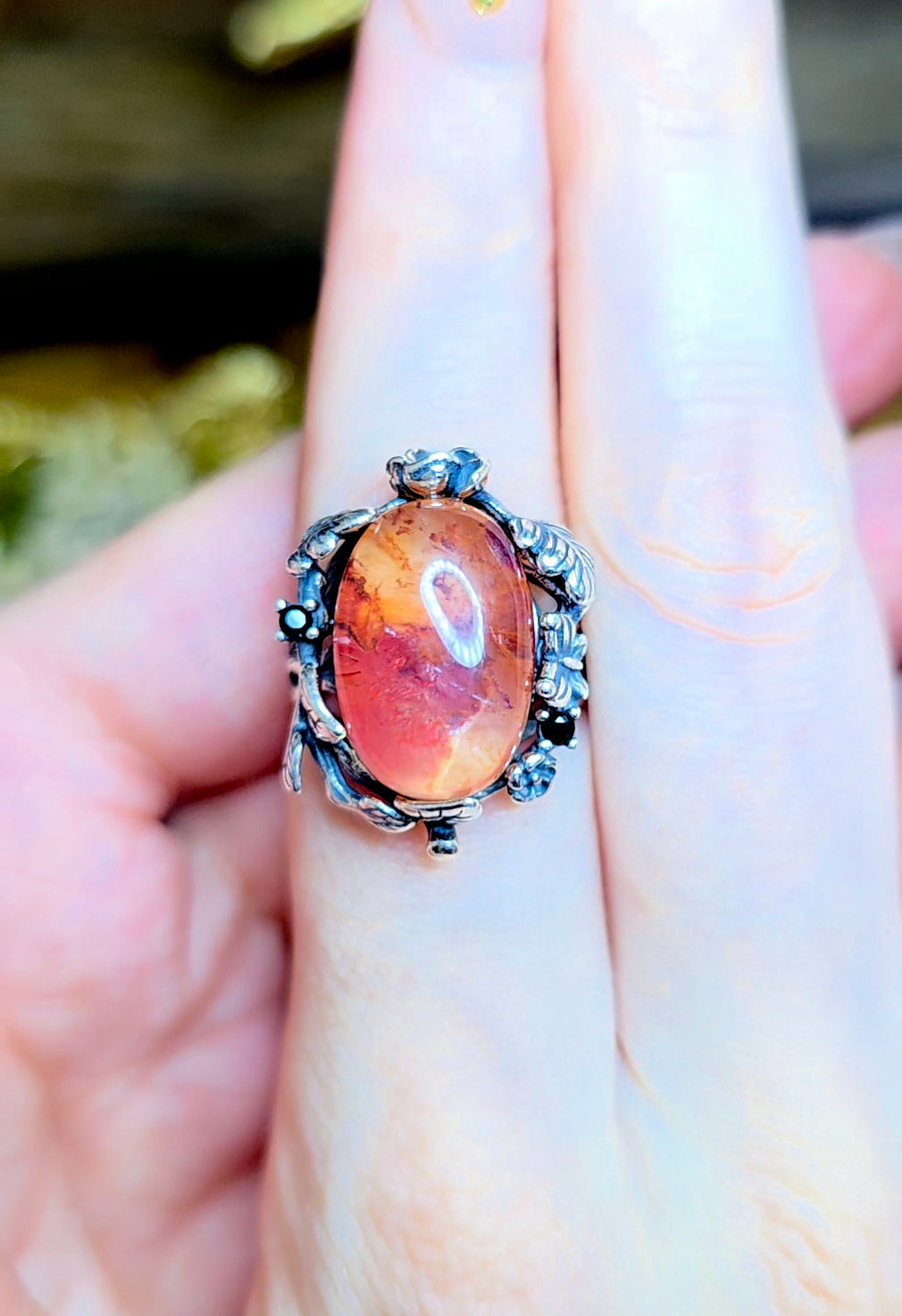 High Quality Fire Quartz Ring C