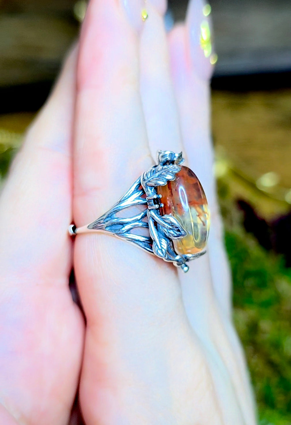 High Quality Fire Quartz Ring C