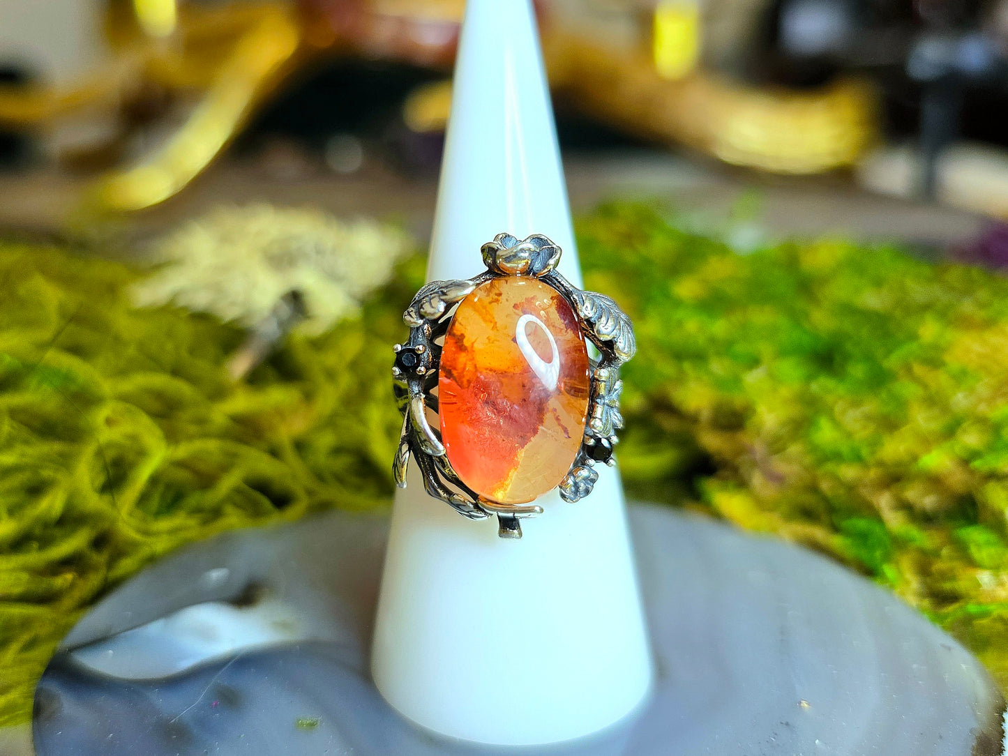 High Quality Fire Quartz Ring C