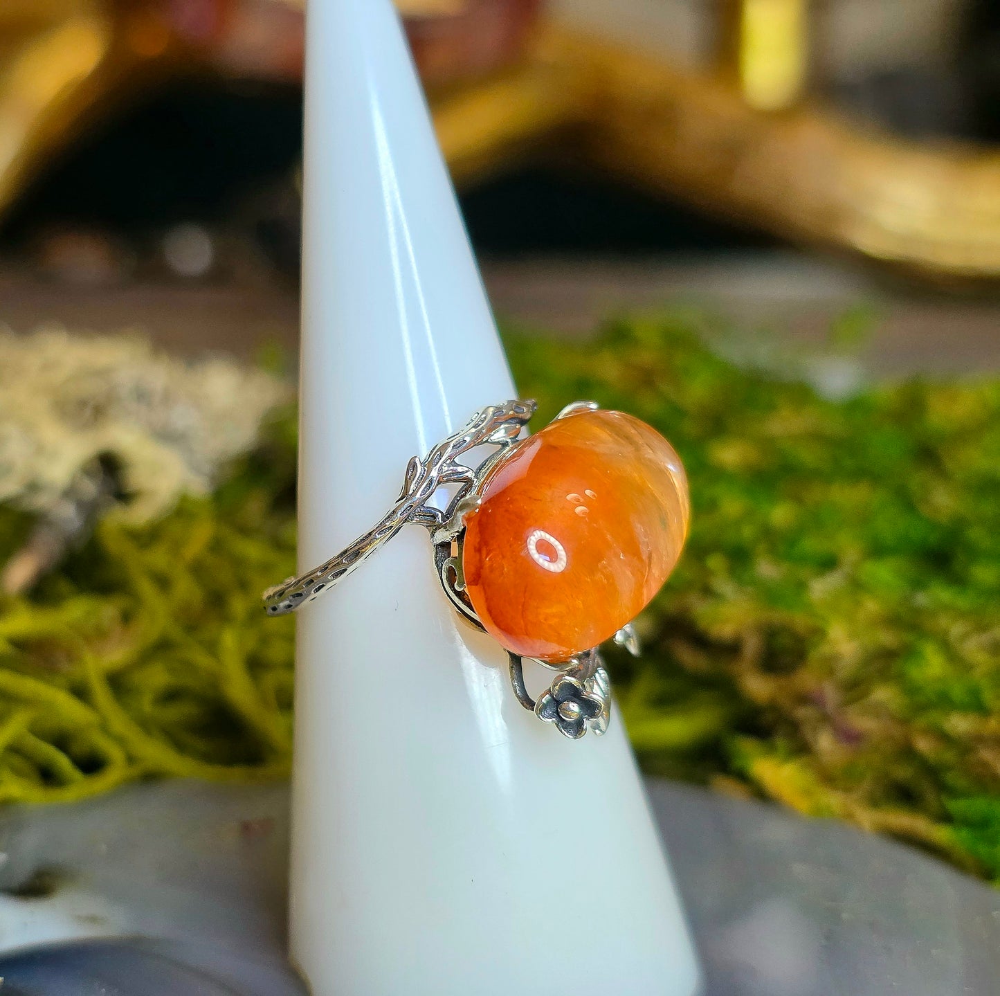 High Quality Fire Quartz Ring E