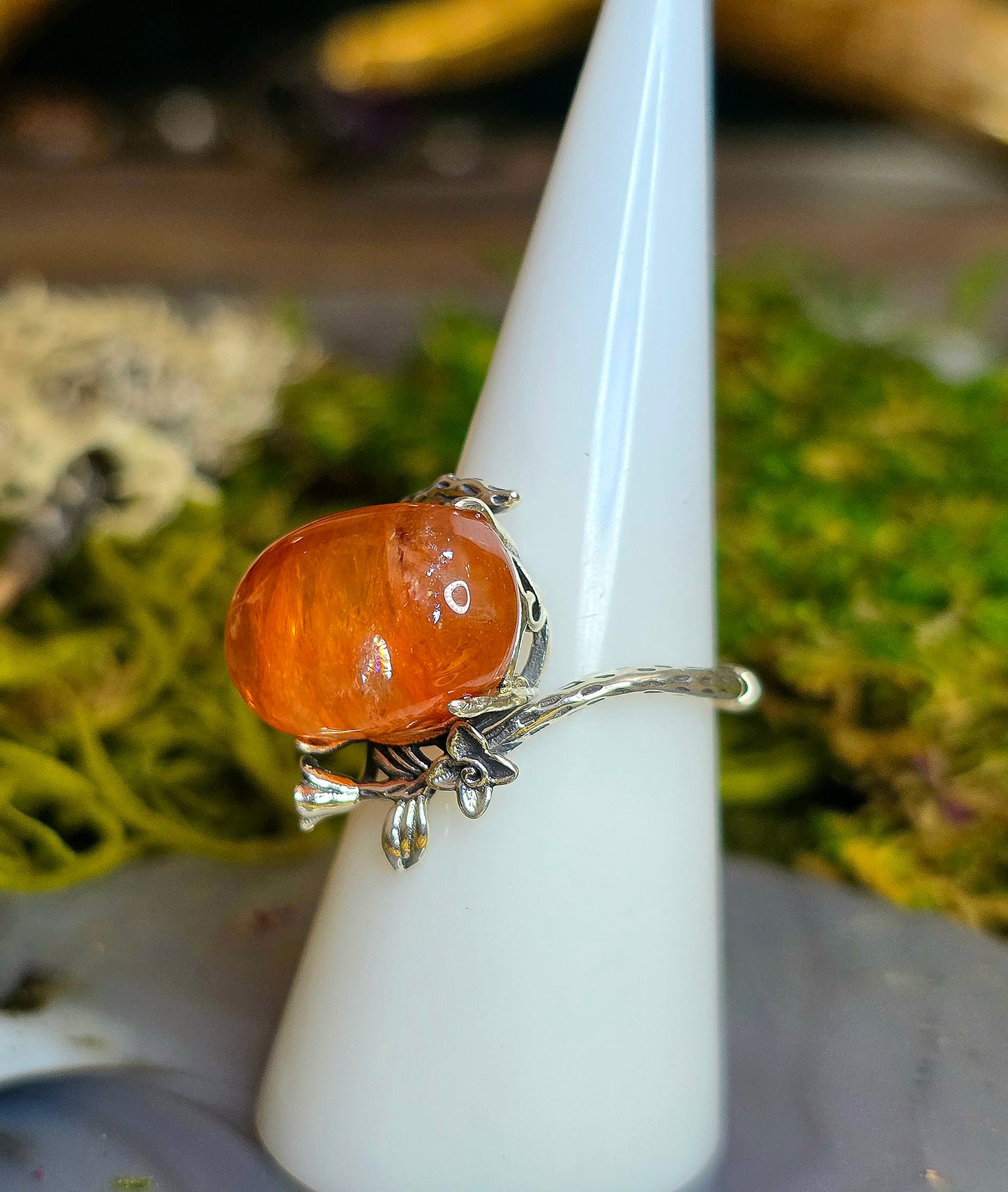 High Quality Fire Quartz Ring E