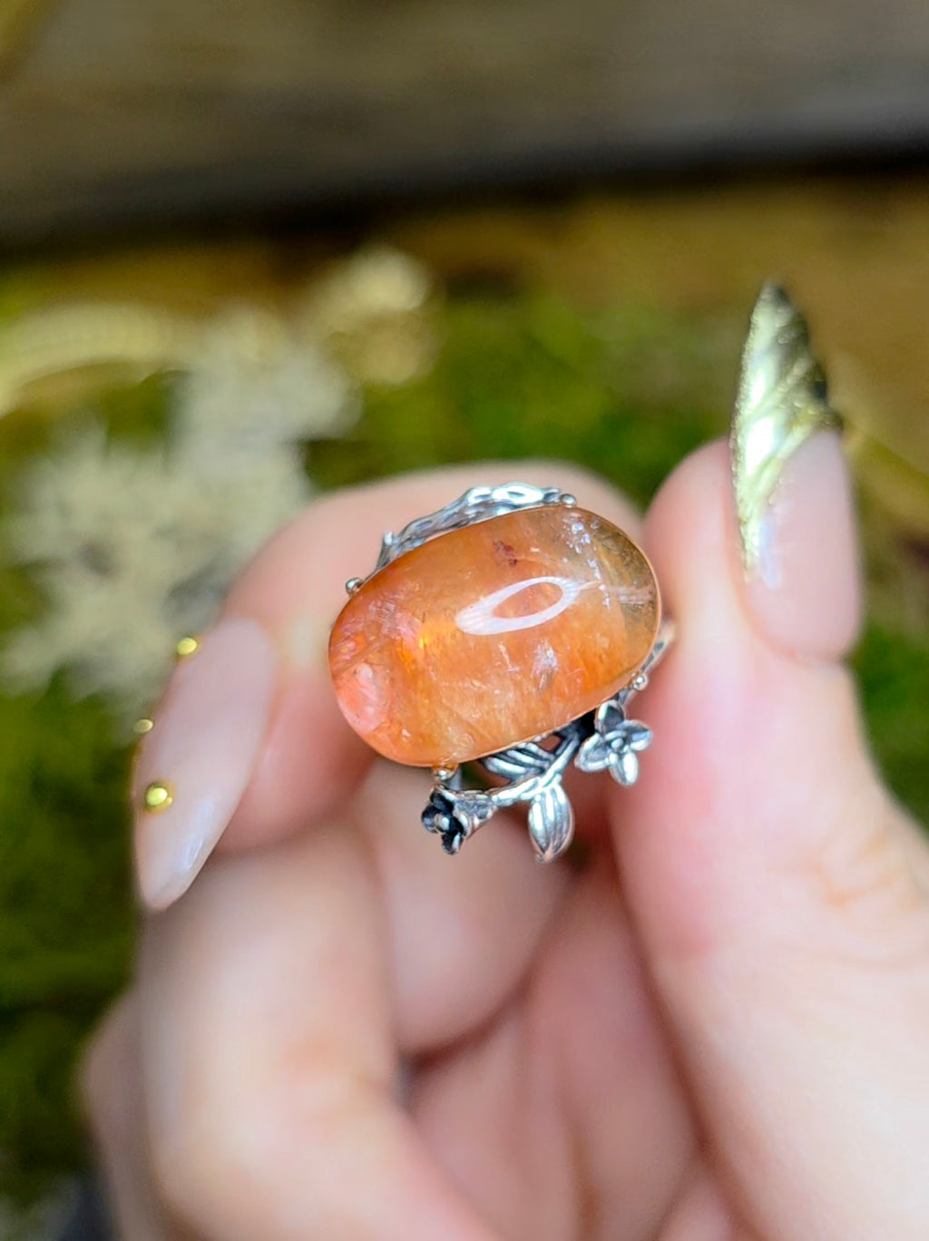 High Quality Fire Quartz Ring E