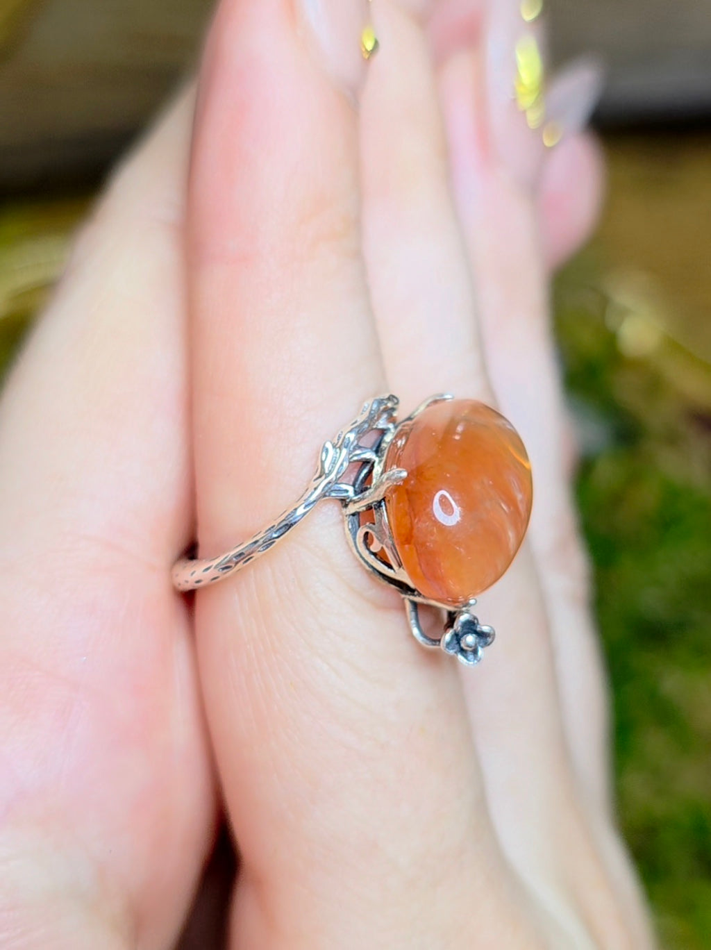 High Quality Fire Quartz Ring E