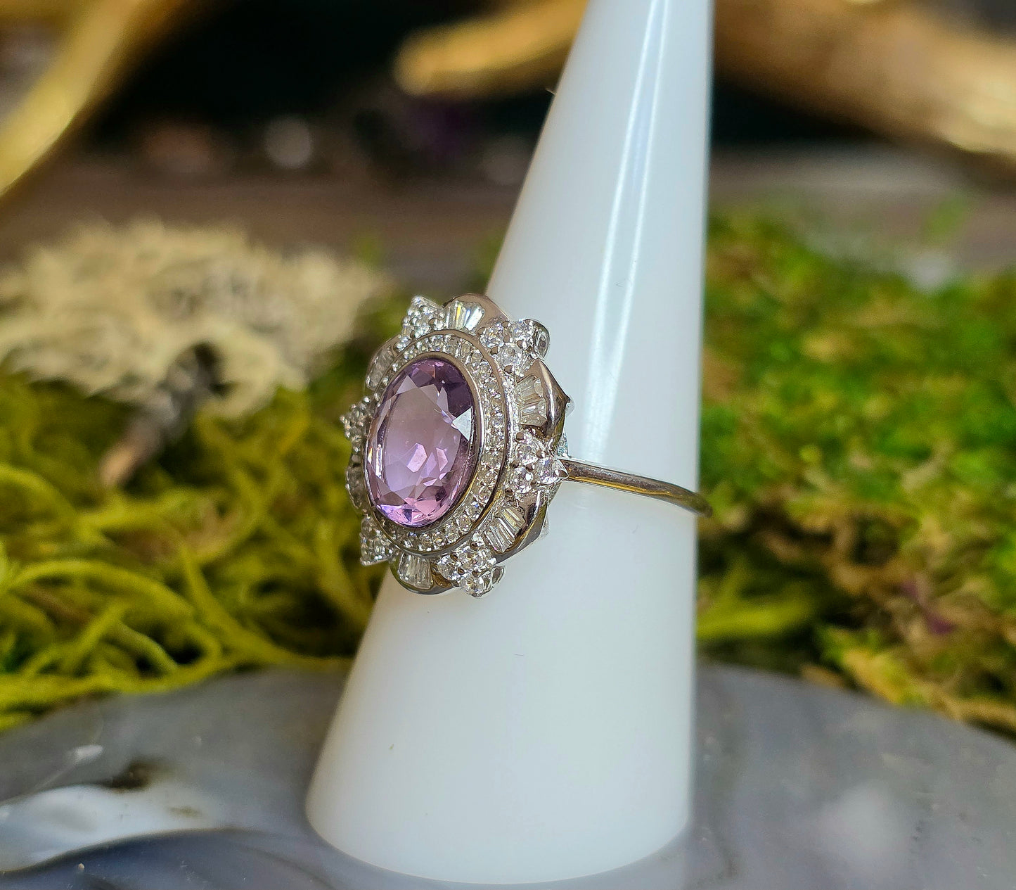 Lavender Moon Quartz Cocktail Ring C