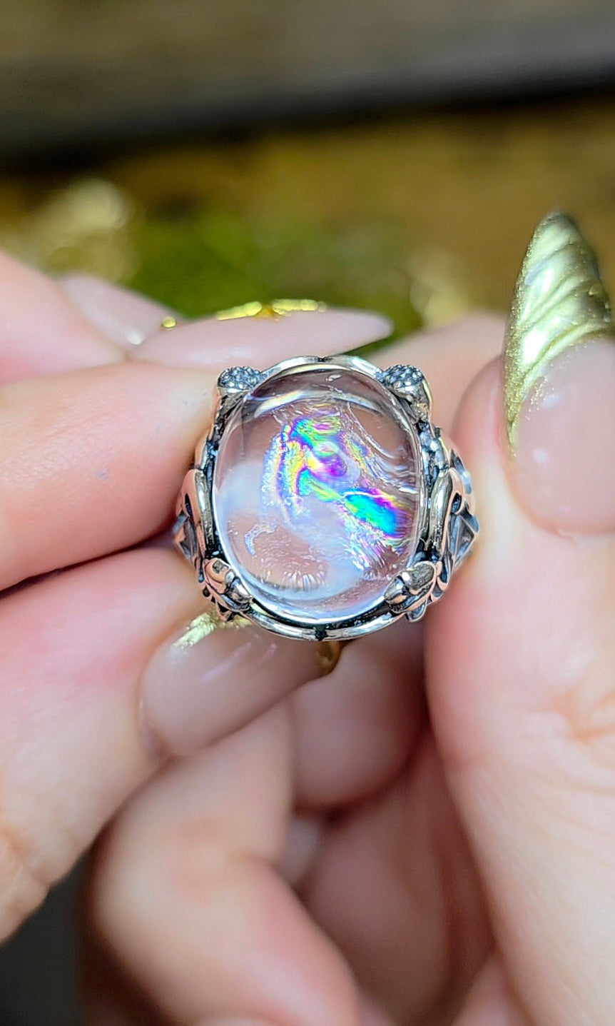 Oil Spill Quartz Ring C