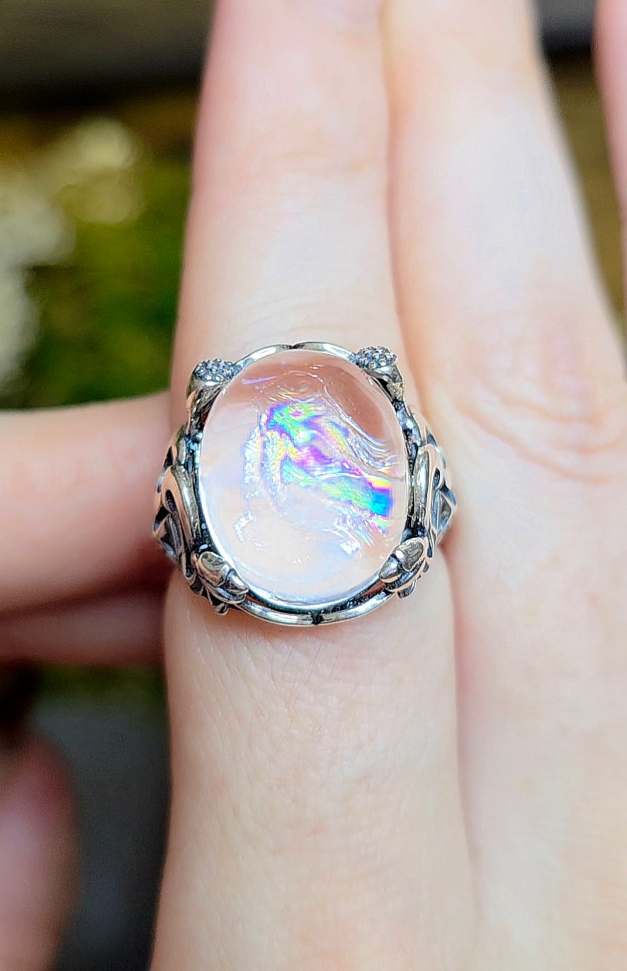 Oil Spill Quartz Ring C