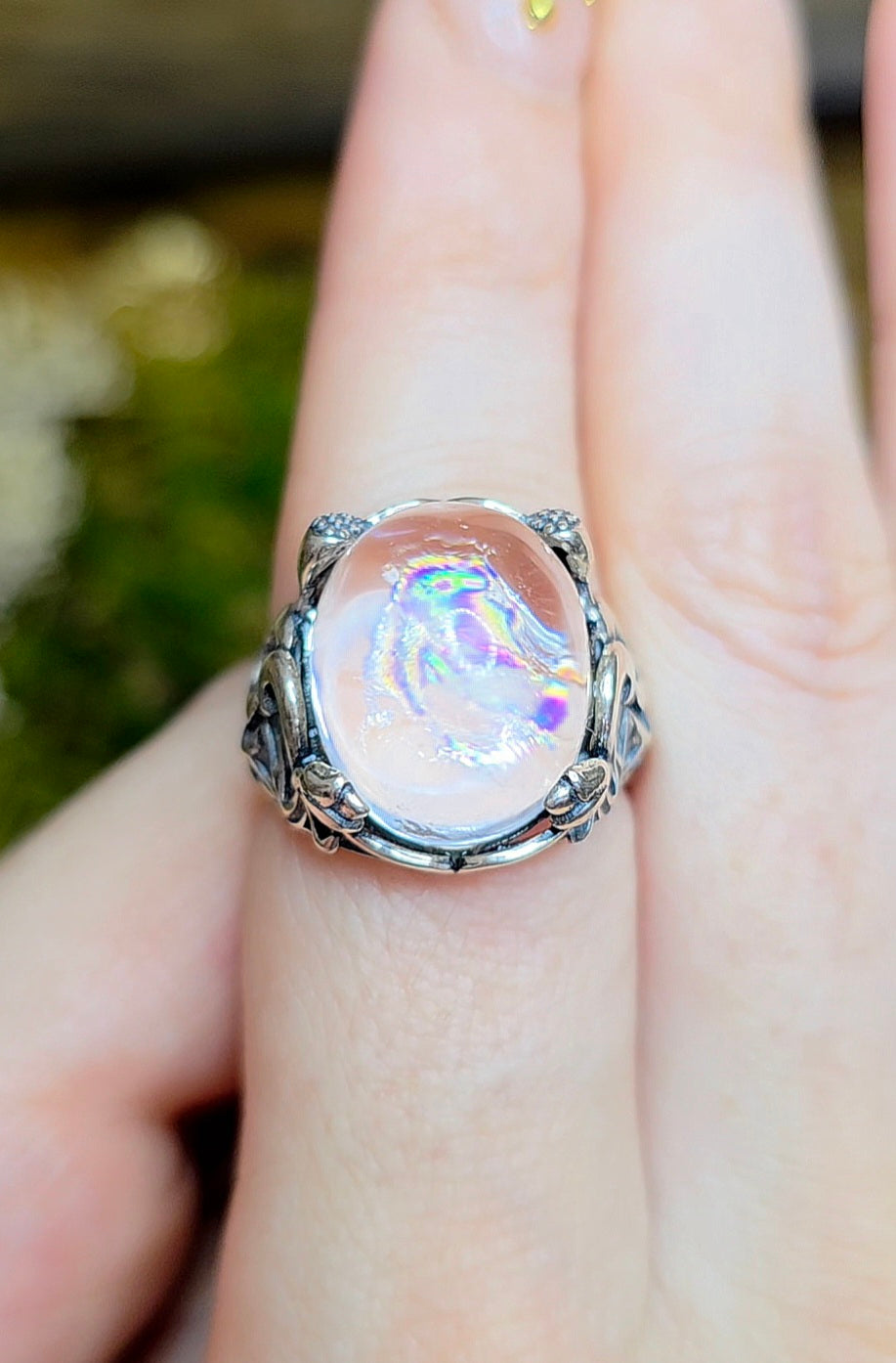 Oil Spill Quartz Ring C
