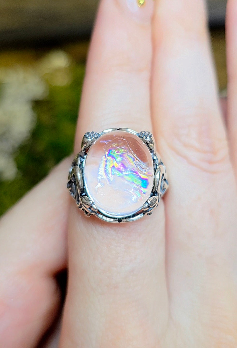 Oil Spill Quartz Ring C