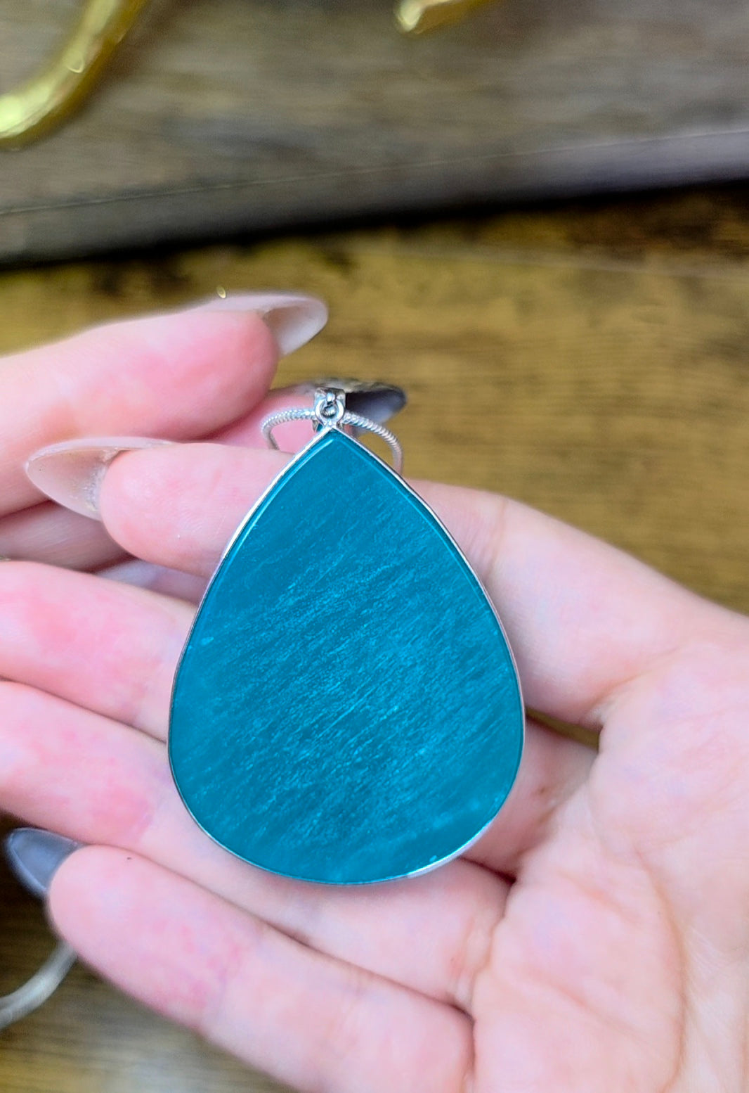 Large Amazonite Pendant