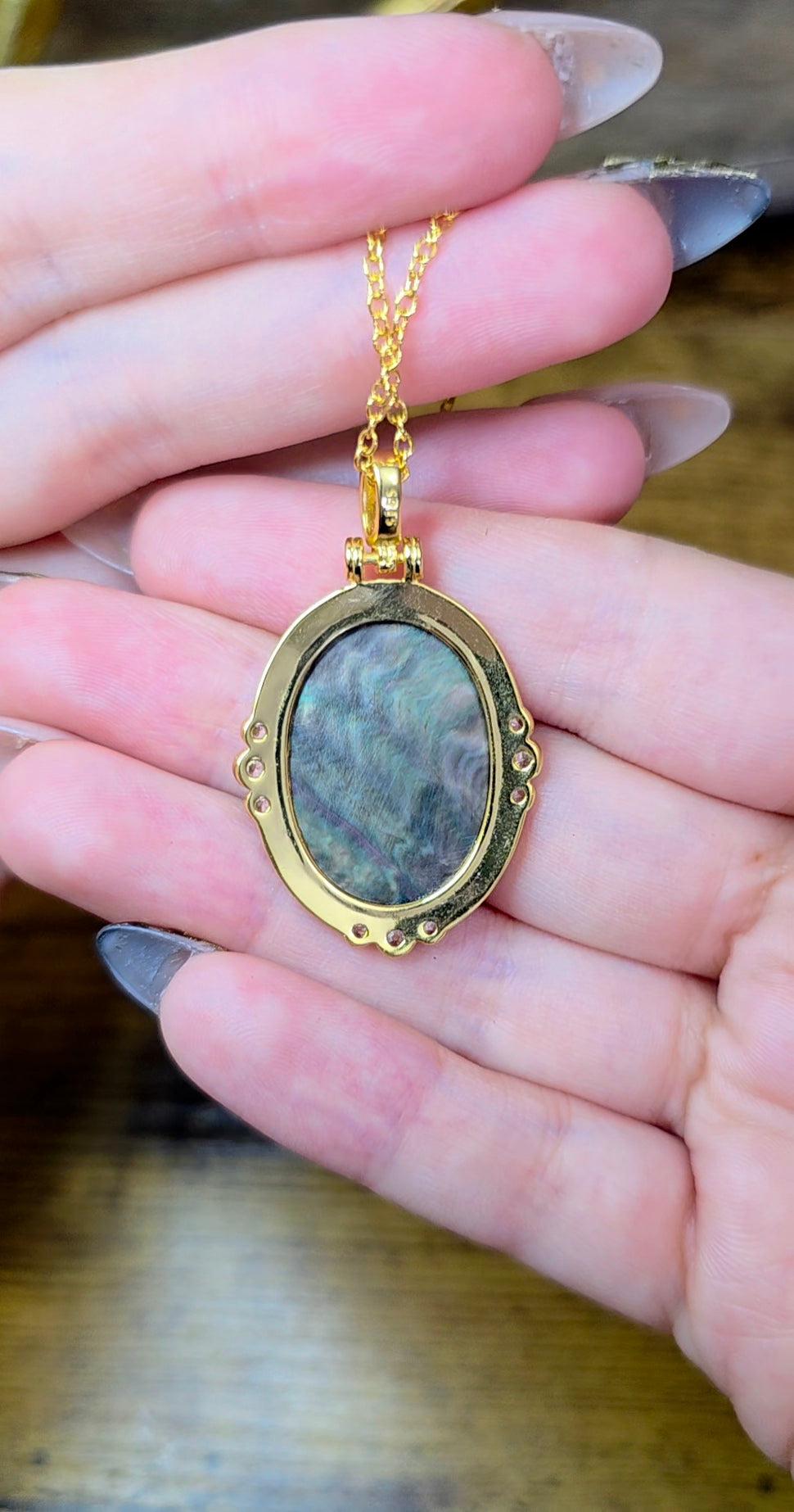 Black Shell Buddah Pendant